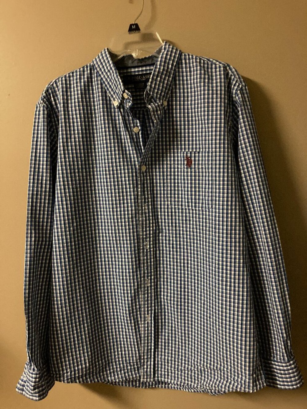 US POLO ASSN MEN SHIRT LARGE